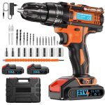Perceuse visseuse sans fil 21v visseuse devisseuse sans fil avec 2 batteries 2. 0ah 45nm perceuse percussion ... Perceuse visseuse sans fil 21v visseuse devisseuse sans fil avec 2 batteries 2. 0ah 45nm perceuse percussion ...