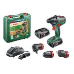 Perceuse - visseuse sans - fil bosch - advanceddrill 18 (livre avec 2 batteries 1 chargeur 3 mandrins) ...