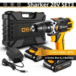 Perceuse visseuse sans fil - deko - 26v - 2 batteries lithium - 13 accessoires - professionnelle