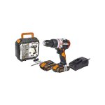 Perceuse visseuse - worx - 20v - sans fil - batterie 2 ah - led int�gr�e