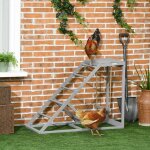 Perchoir en bois pour poule aire de jeux en bois pour poules avec balan�oire �chelle plateforme 96 x ...