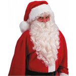 Pre nol barbe deluxe - horrorshop - 60cm - rouge et blanc - accessoire de costume pour nol