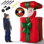 Monzana® père noël gonflable paquet cadeau 152 cm éclairage led ip44 décoration noël extérieur lumineux ... Monzana® père noël gonflable paquet cadeau 152 cm éclairage led ip44 décoration noël extérieur lumineux ...