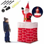 Monzana® père noël gonflable cheminée 178 cm éclairage led ip44 décoration noël extérieur fête lumineux ... Monzana® père noël gonflable cheminée 178 cm éclairage led ip44 décoration noël extérieur fête lumineux ...