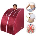 Perfect rouge sauna infrarouge pliable cabine  chaleur sauna infrarouges tourmaline portatif