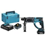 Perfo - burineur sds plus 18v + 2 batteries 5ah + chargeur + coffret makpac - makita - dhr202rtj