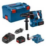 Perforateur bosch professional gbh 18v - 28cf 33j avec dispositif daspi gde 18v - 16 2 batt procore 80ah ...