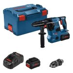 Perforateur sds - plus gbh 18v - 28 cf - bosch - avec 2 batteries 18v 8. 0ah - chargeur - l - boxx - ...
