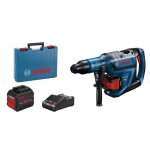 Perforateur sds - max biturbo gbh18v - 45 c - bosch - avec 2 batteries 18v 12. 0 ah - valise - 0611913002 ...