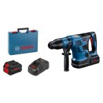 Perforateur sds - max bosch professional biturbo 18v - 36c gbh + 7j + 2 batteries procore 55ah + chargeur ...