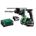 Perforateur sds - plus sans - fil 18 v hikoki dh18dpawpz - 2 batteries 5ah + chargeur + coffret hitcase ...