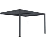 Pergola adossée en aluminium windsor - gris anthracite - 3 x 4 m Pergola adossée en aluminium windsor - gris anthracite - 3 x 4 m