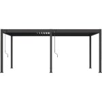 Pergola - aluminium - ombrea - bioclimatique - anthracite - 3x6 m