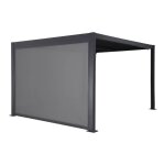 Pergola bioclimatique aluminium et acier 4x3m + 1 store 3m palace palace 4x3m + store 3m
