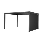 (pergola bioclimatique aluminium et acier 4x3m + auvent 3m palace palace 4x3m + auvent 3m
