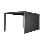 (pergola bioclimatique aluminium et acier 4x3m + auvent 4m palace palace 4x3m + auvent 4m