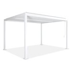 Pergola bioclimatique blanche - sweeek - 3x4m - lames orientables Pergola bioclimatique blanche - sweeek - 3x4m - lames orientables