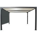 Pergola bioclimatique - habrita - foresta per 3630 r bi w - aluminium - 1080m2 - toiture écru Pergola bioclimatique - habrita - foresta per 3630 r bi w - aluminium - 1080m2 - toiture écru