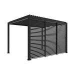 Pergola bioclimatique triomphe 3x4 + 3 persiennes 130cm pour le côté de 4m l 400 x p 300 x h 250 cm Pergola bioclimatique triomphe 3x4 + 3 persiennes 130cm pour le côté de 4m l 400 x p 300 x h 250 cm