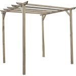 Pergola en bois - cerise - poteaux section 9 x 9 cm - rouge Pergola en bois - cerise - poteaux section 9 x 9 cm - rouge