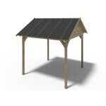 Pergola de jardin 404x417m - trait� - alt36