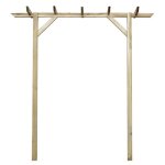 Pergola de jardin en bois - hot8069 - 200x40x205cm - robuste et de qualit�