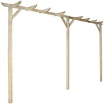 Pergola de jardin - duokon - bois de pin imprégné de vert - 400 x 40 x 205 cm - résistante à la pourriture ... Pergola de jardin - duokon - bois de pin imprégné de vert - 400 x 40 x 205 cm - résistante à la pourriture ...