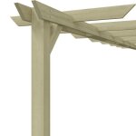 Pergola de jardin en pin impr�gn� - meublechic - 360x200x60 cm - pin impr�gn� - r�sistante � la pourriture ...