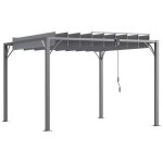 Pergola lames orientables 290 x 295 malou grise