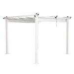 Pergola avec toit lazio 295cm blanc Pergola avec toit lazio 295cm blanc