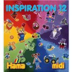 Perles  repasser hama midi - livre d'inspiration 12 : 64 pages - pour enfant  partir de 5 ans