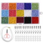 Perles de rocaille 3mm perles en verre pour bracelets colliers et creations de bijoux enfants
