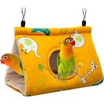 Perroquet hamac nid doiseau chaud doux hamac en peluche suspendu cage tente pour perruche calopsitte ...