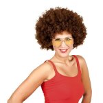 Perruque - afro brune - mixte - intrieur - marron chocolat - adulte