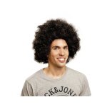Perruque afro jumbo - accessoire - noir - taille unique - homme - dguisement carnaval