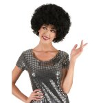 Perruque afro noire confort adulte