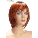 Perruque - world wigs - alix - rouge - court - d�grad�