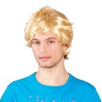 Perruque courte r�tro blonde homme