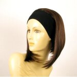 Perruque avec bandeau chtain mch cuivr ref dorothee 6h30