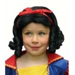 Perruque blanche neige enfant