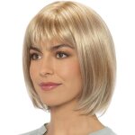 Perruque blonde femme - jozsi - cheveux synth�tiques - coupe courte - cheveux raides - tour de t�te 55 ...