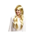Perruque blonde longue avec frange - disfrazzes - accessoire de d�guisement pour femme - multicolore