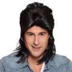 Perruque - boland - mulet jimmy - noir - brune multicolor - mixte - adulte