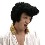 Perruque - boland - rock and roll - homme - adulte - noir - int�rieur