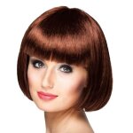 Perruque de cabaret pour femme - boland - brun - accessoire de dguisement - intrieur