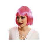 Perruque cabaret rose - disfrazzes - modle cabaret - frange - femme