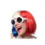 Perruque carr� tricolore - france - adulte - bleu blanc rouge - accessoire id�al pour supporter