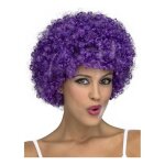 Perruque de clown boucl�e violet - disfrazzes - accessoire de d�guisement - femme - int�rieur