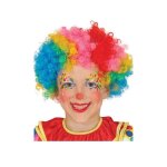 Perruque de clown multicolore co pour enfant pour le carnaval. des accessoires de clown arlequin dompteur ...