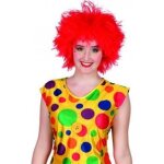 Perruque - clown - rouge - cheveux courts et bouriffs - adulte - femme